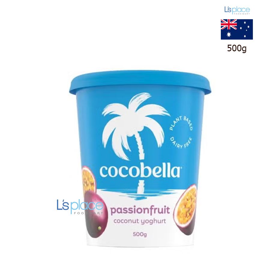 Cocobella Sữa chua vị dừa chanh leo hộp lớn