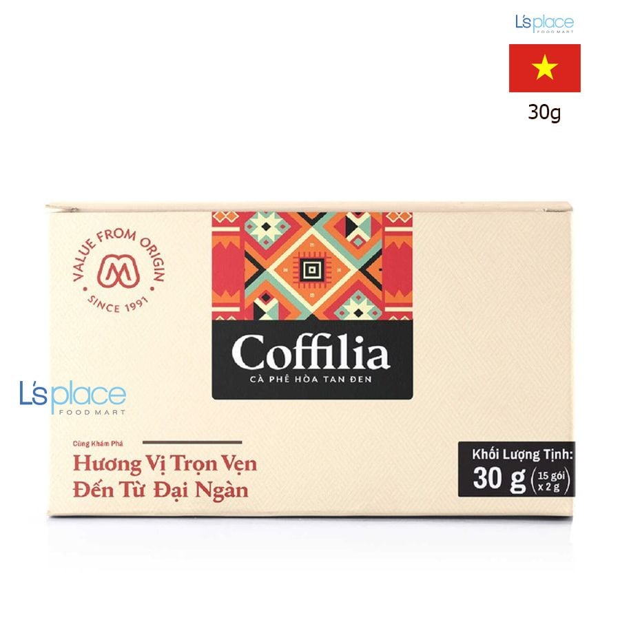 Coffilia cà phê hòa tan đen