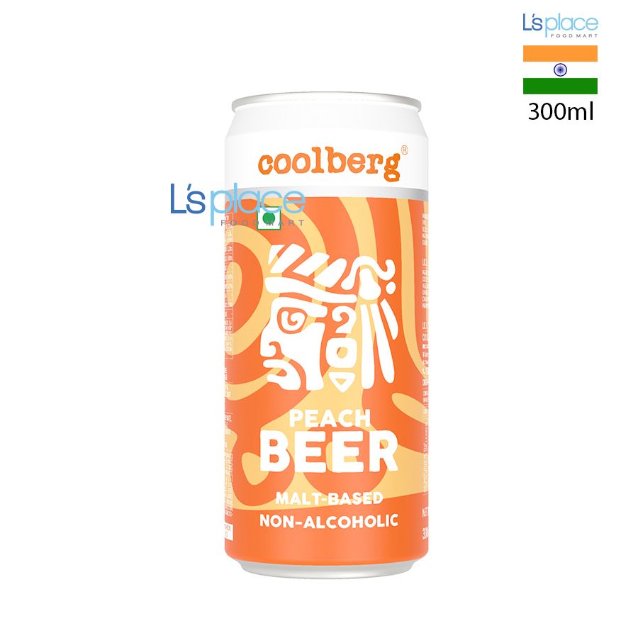 Coolberg Bia lon không cồn vị Đào