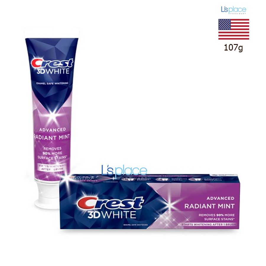 Crest 3D Kem đánh răng Radiant Mint