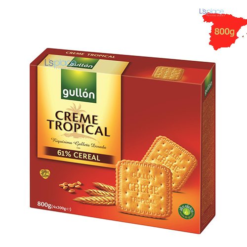 Gullon Creme Tropical Bánh Qui với 61% Ngũ cốc