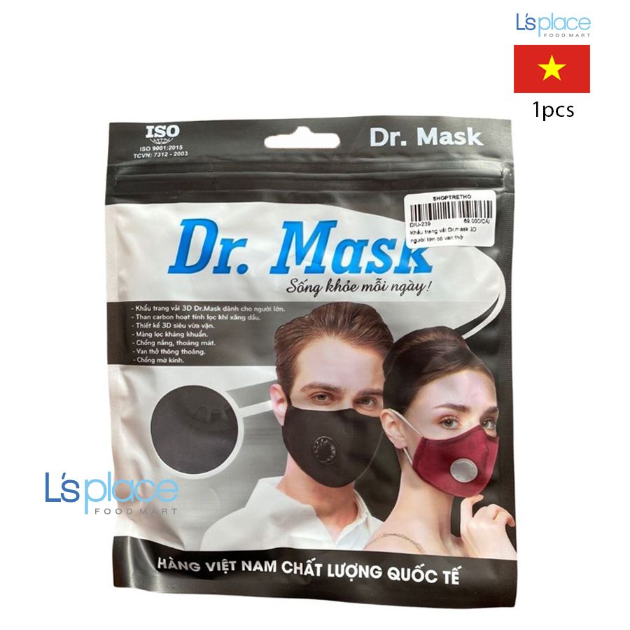 Dr.Mask 3D Khẩu trang vải người lớn