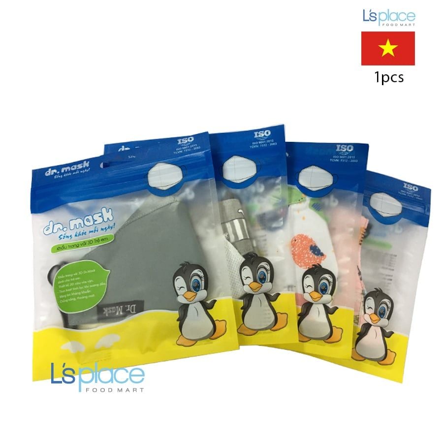 Dr.Mask 3D Khẩu trang vải trẻ em