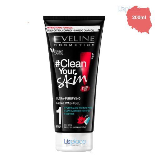 Eveline Cosmetics Gel Rửa Mặt Clean Your Skin Ultra-Purifying  DA DẦU