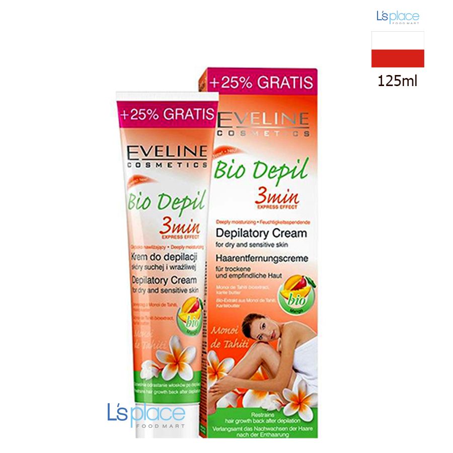 Eveline Bio Depil Kem tẩy lông hương xoài