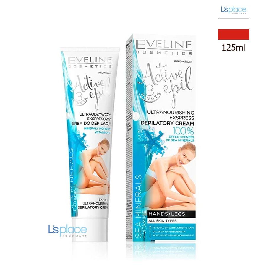 Eveline Cosmetics Kem Tẩy Lông Từ Khoáng Biển Cho Mọi Loại Da