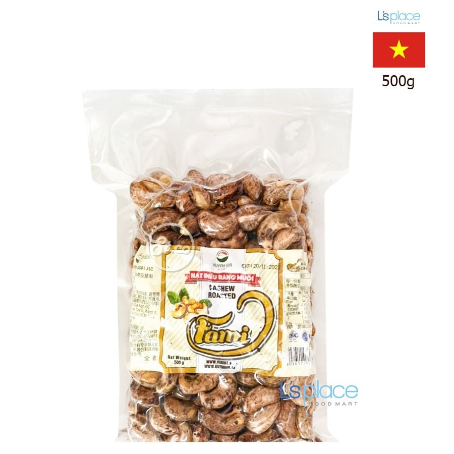 Faminuts Hạt điều rang muối có vỏ