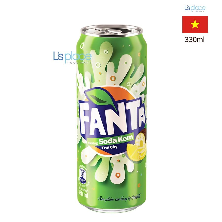 Fanta Nước ngọt vị soda kem trái cây