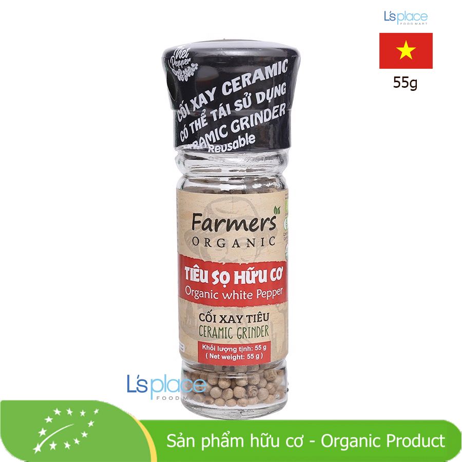 Farmers Organic Tiêu Sọ Hữu Cơ có cối xay