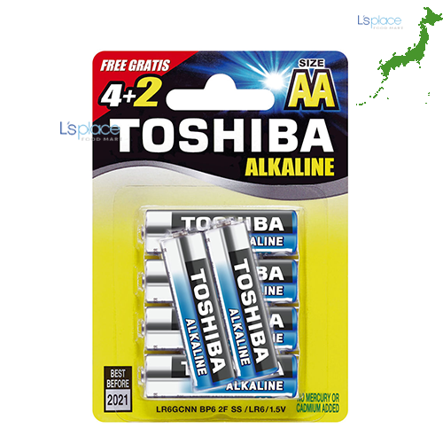 Toshiba Alkaline AA LR6-4 Pin