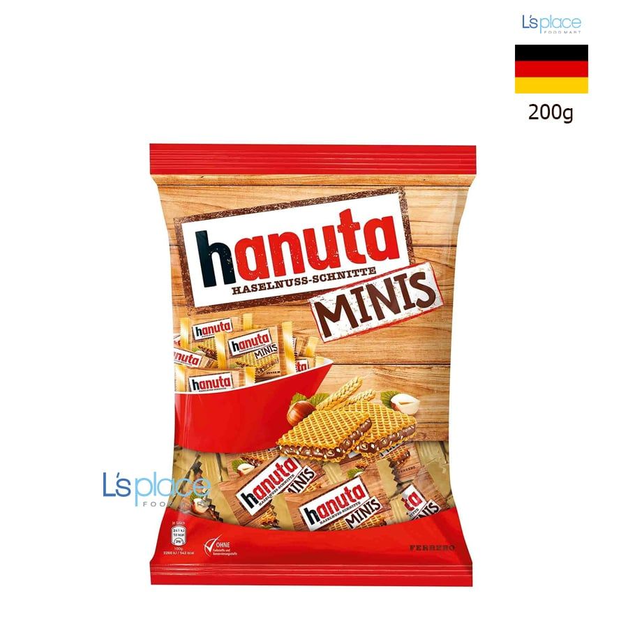 Ferrero Bánh xốp Hanuta Minis – L's Place Foodmart Ferrero Bánh xốp Hanuta Minis – L's Place Foodmart