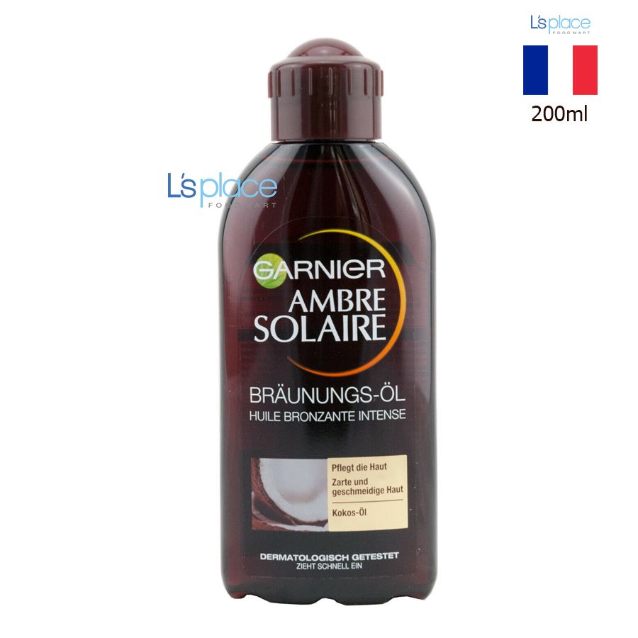 Garnier Ambre Solaire Dầu dưỡng thể da nâu – L's Place Foodmart