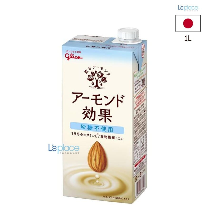 Glico Sữa Hạnh Nhân Không Đường