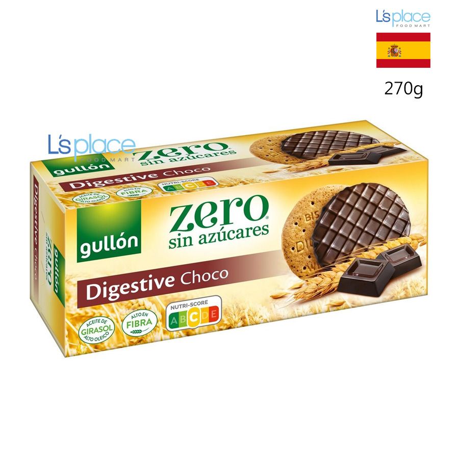 Gullon Bánh ăn kiêng vị Socola đen không đường