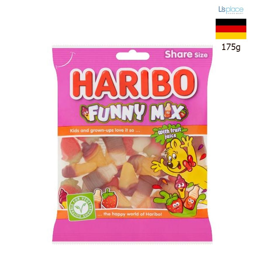 Kẹo Haribo AN Funny Mix 175g – L's Place Foodmart Kẹo Haribo AN Funny Mix 175g – L's Place Foodmart