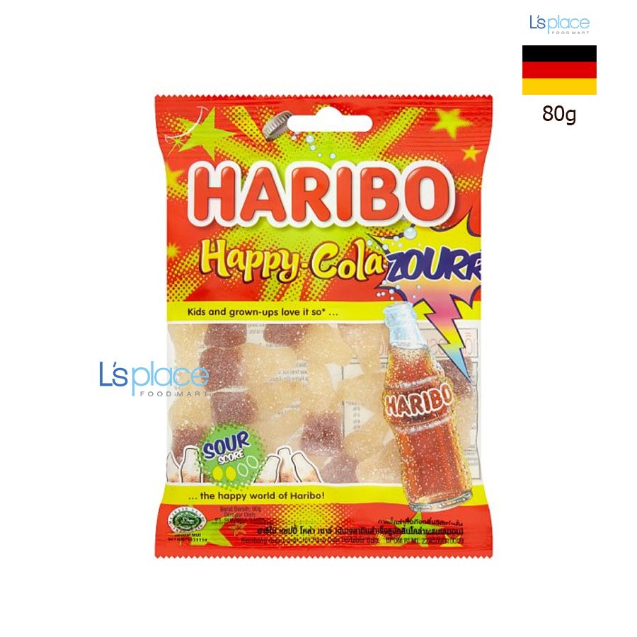 Haribo Kẹo Happy Cola vị chua