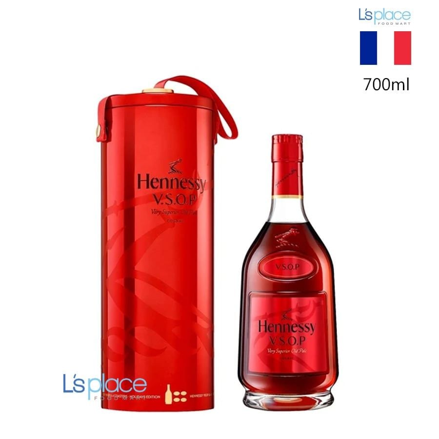 Hennessy Rượu cognac V.S.O.P hộp ống đỏ