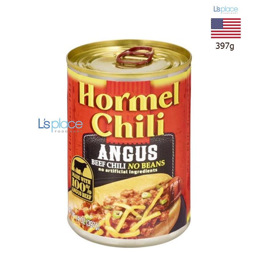 Hormel Thịt bò Angus nấu ớt không đậu