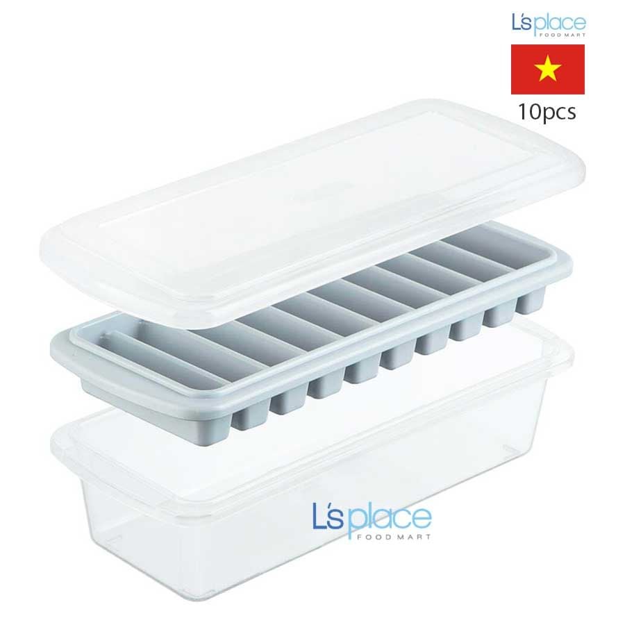 Inochi Kari Khay đá có nắp thanh dài 10 viên