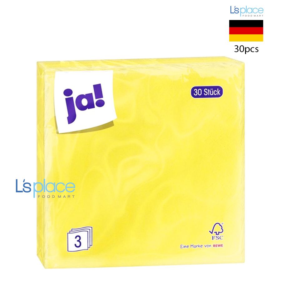 Ja Giấy vuông 30 cỡ 33cm màu vàng