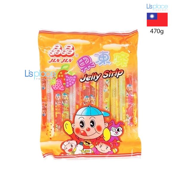 Thạch trái cây Jin Jin jelly strip 470g*10 L's Place Foodmart