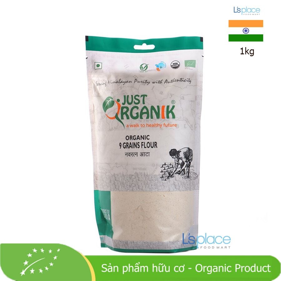 Just Organik Bột 9 loại bột ngũ cốc hữu cơ