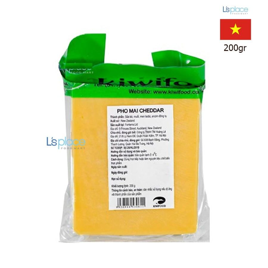 Kiwifood phomai cheddar màu
