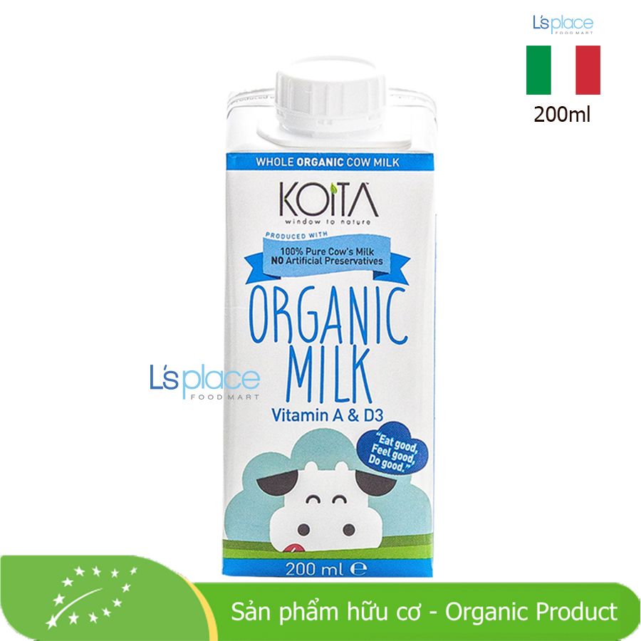 Koita Sữa nguyên chất hữu cơ hộp nhỏ