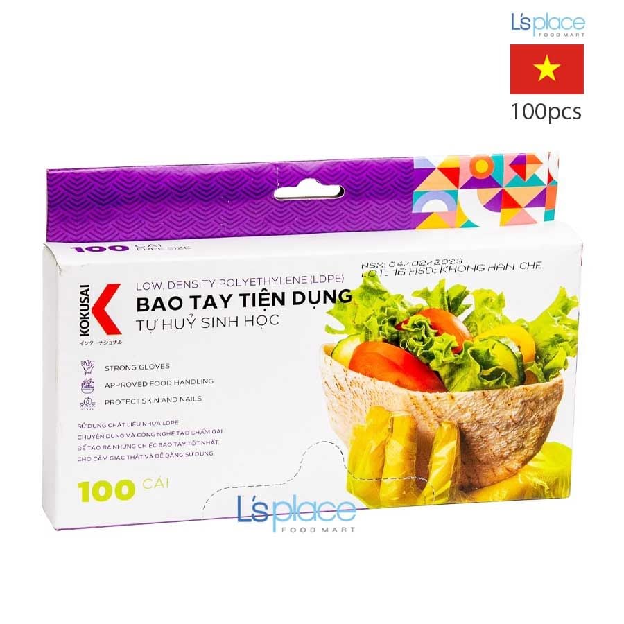Kokusai Bao tay tiện dụng LDPE