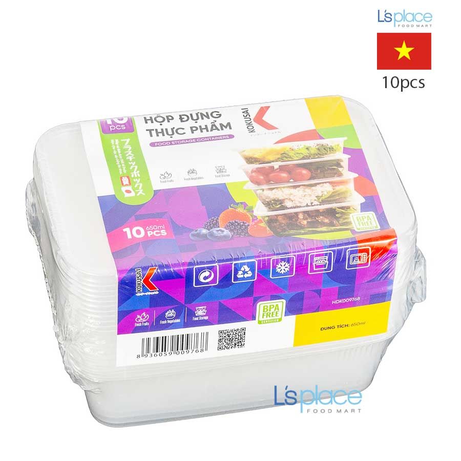 Kokusai Hộp nhựa đựng thực phẩm 650ml