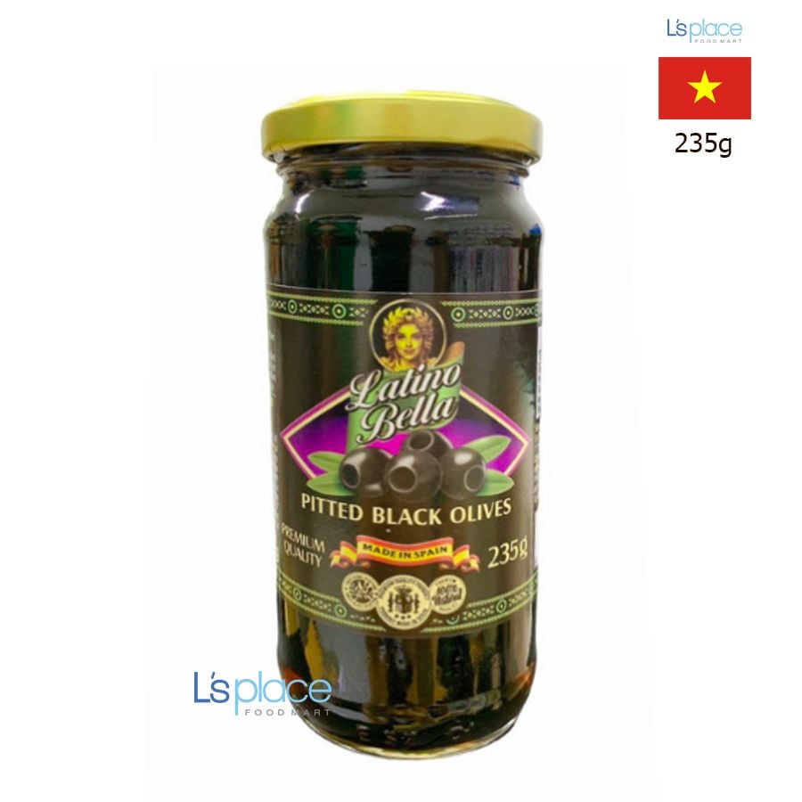 Latino Bella Ô liu đen tách hạt hũ nhỏ