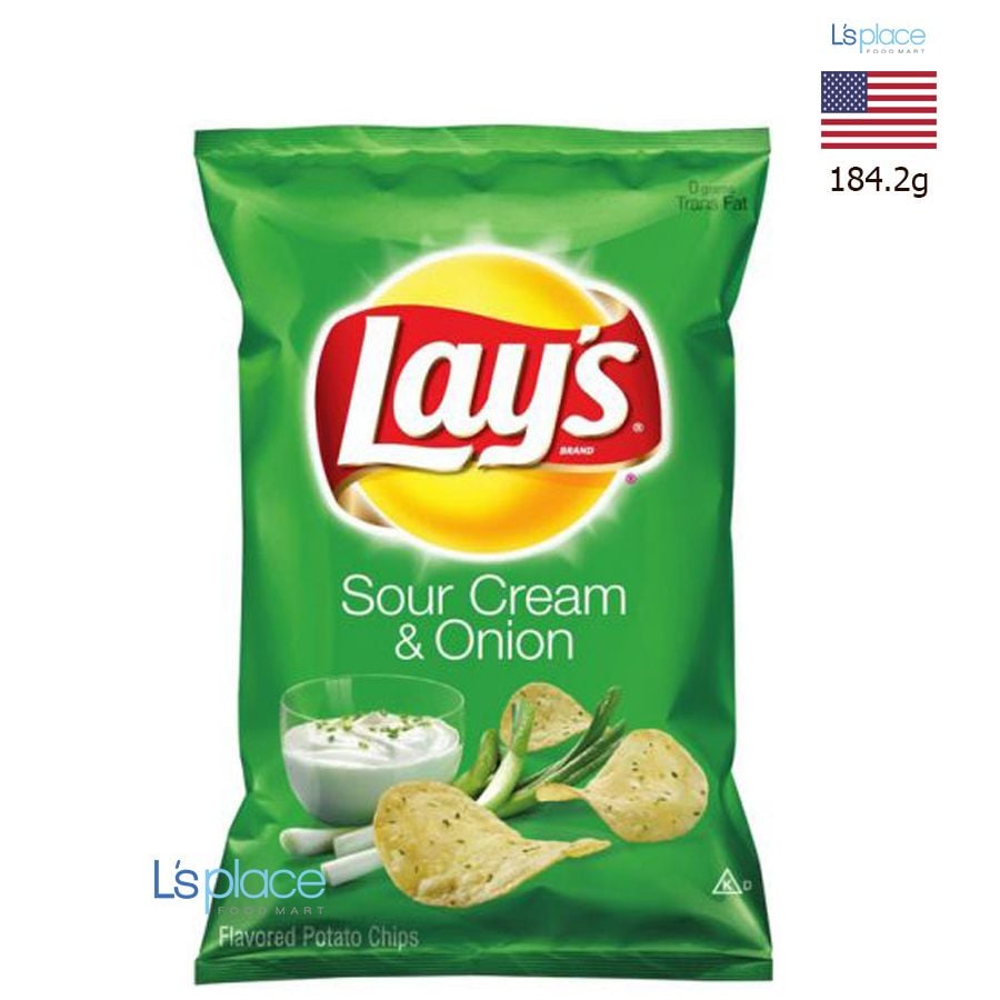 Lay’s Khoai tây lát vị Kem chua & Hành