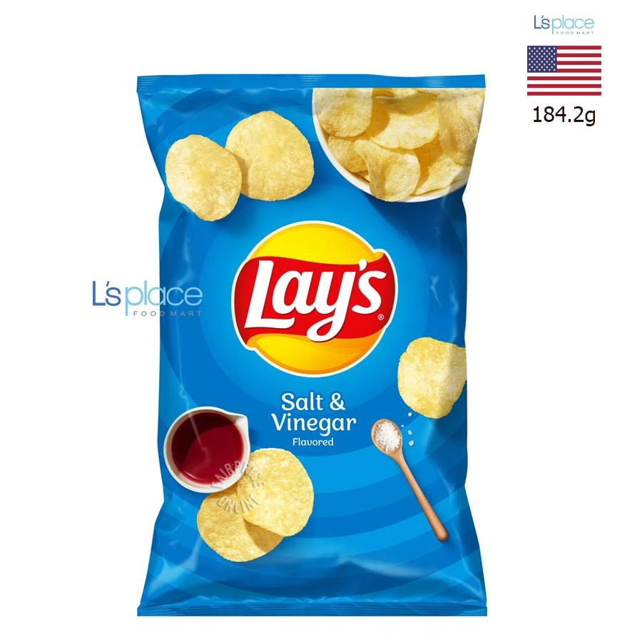 Lay's Khoai tây chiên vị muối và dấm