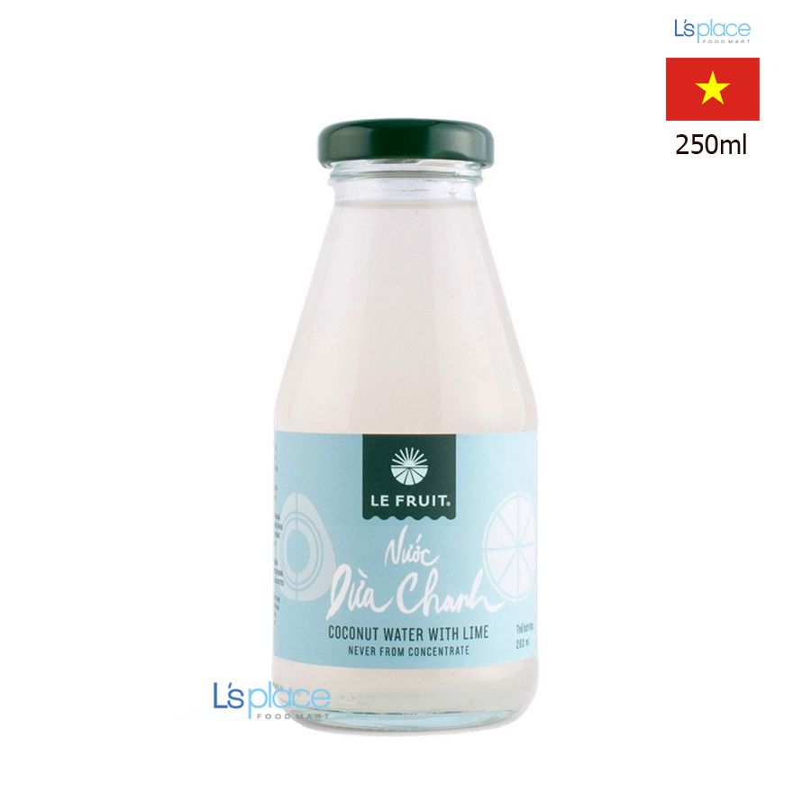 Le Fruit Nước Dừa Chanh chai thủy tinh