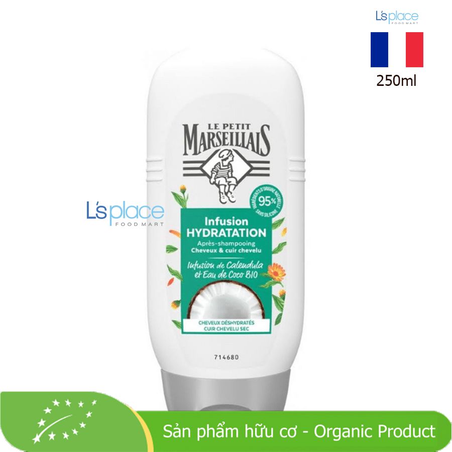 Le Petit Marseillais dầu xả dưỡng ẩm hữu cơ