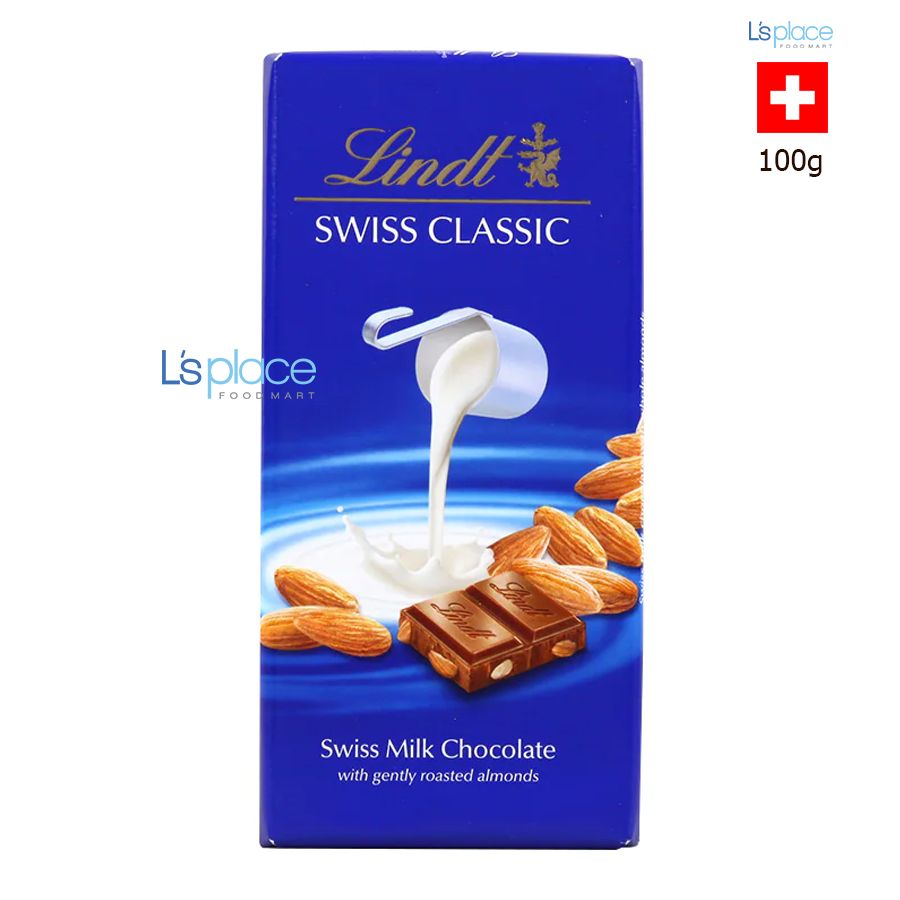 Lindt  Swiss Classic Socola Sữa hạnh nhân