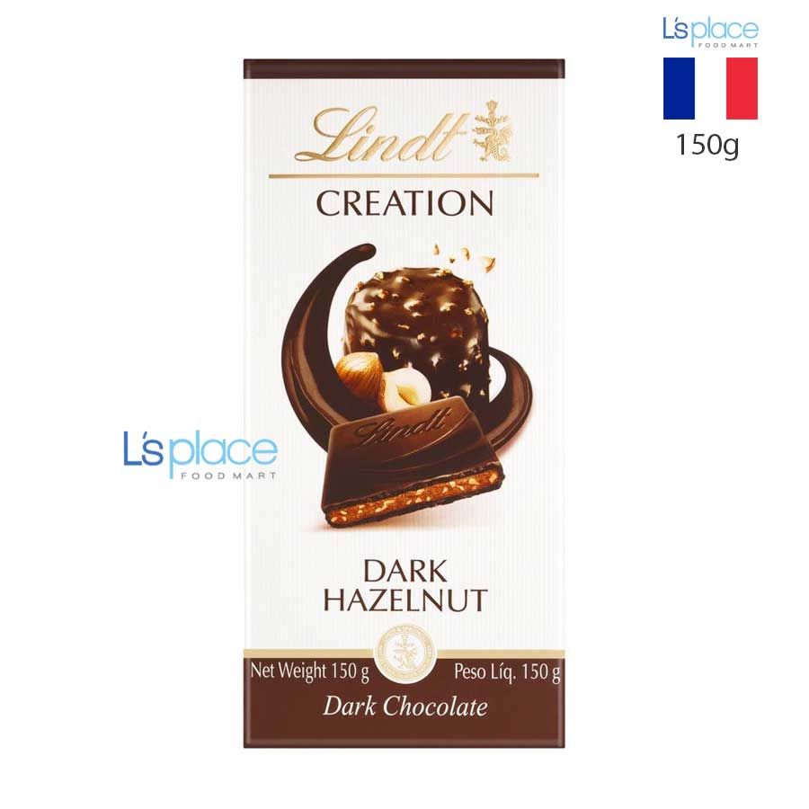 Lindt Creation Thanh socola đen hạt phỉ