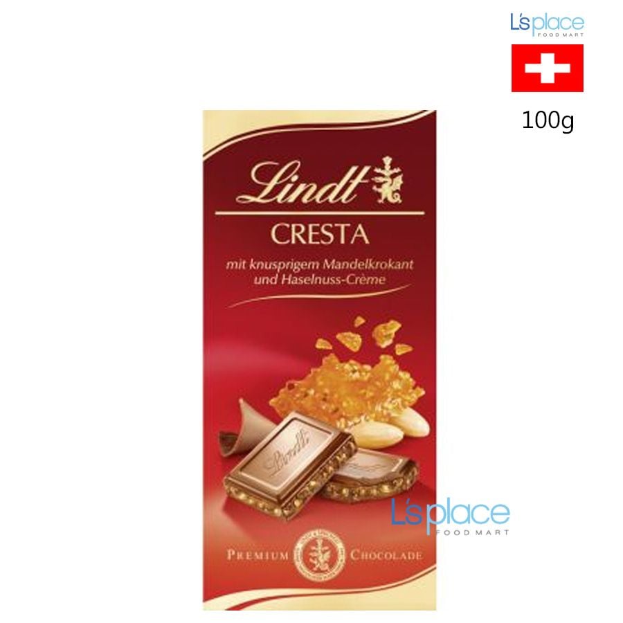 Lindt Cresta Socola hạnh nhân hạt phỉ