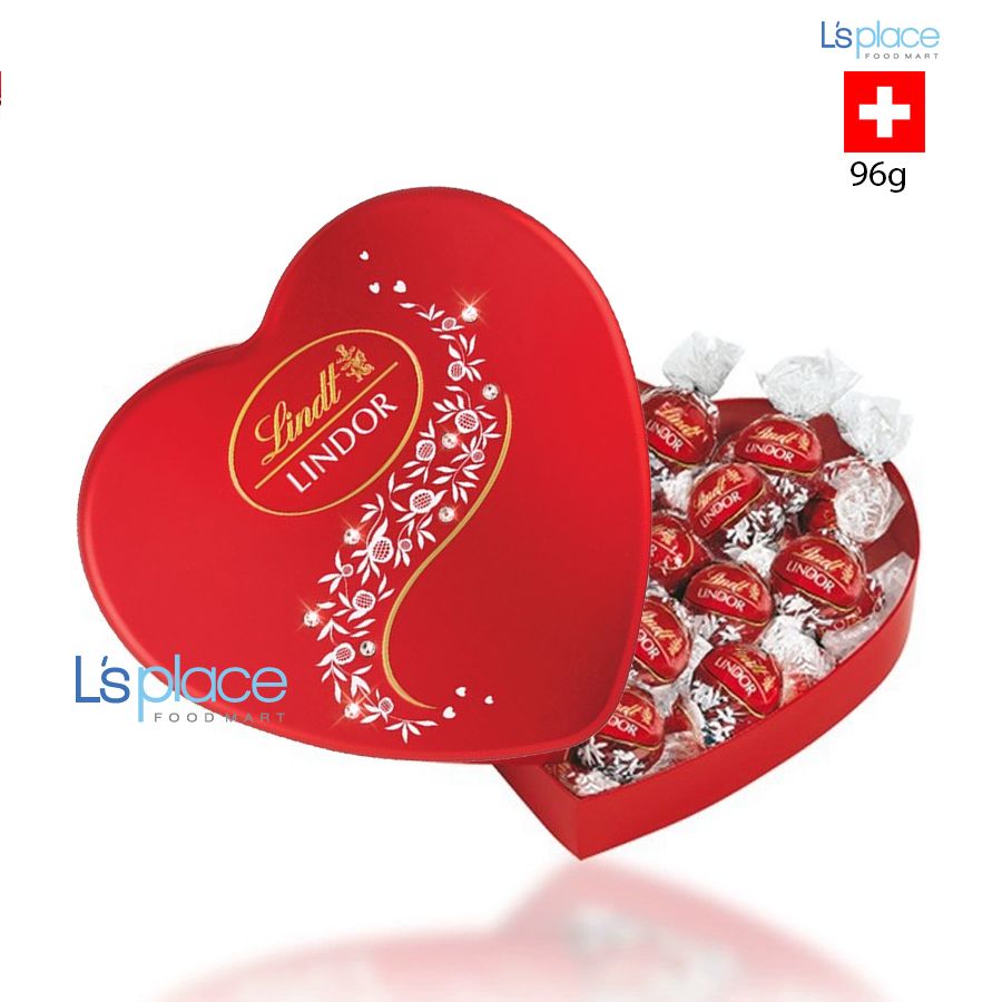 Lindt Lindor socola hộp thiếc hình tim viên tròn