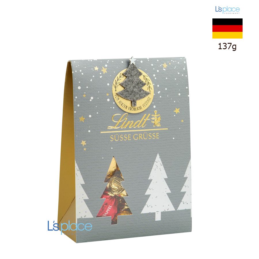 Lindt Socola Susse Grusse hình túi giấy màu xám