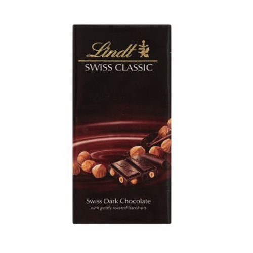 Lindt Swiss Classic Thanh Sô cô la đen la & Hạt dẻ