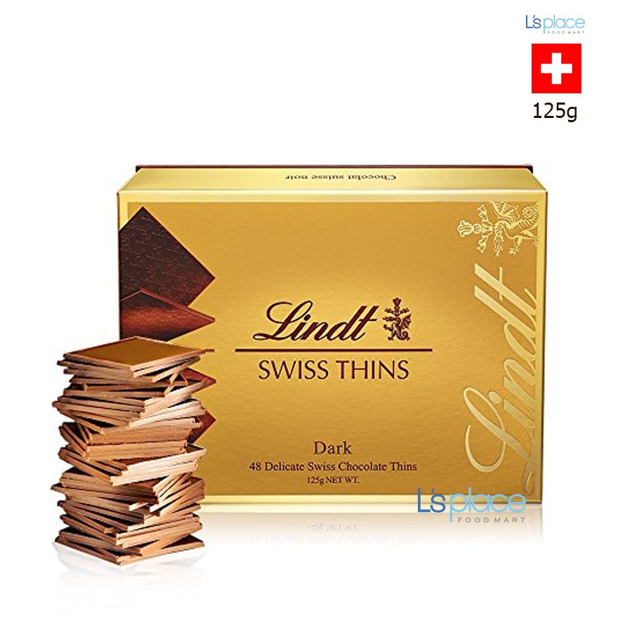 Lindt Swiss socola đen lát mỏng