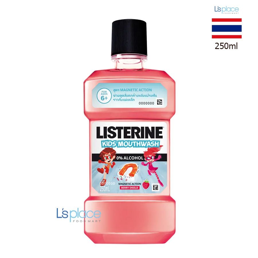 Listerine Kids Nước súc miệng trẻ em hương dâu