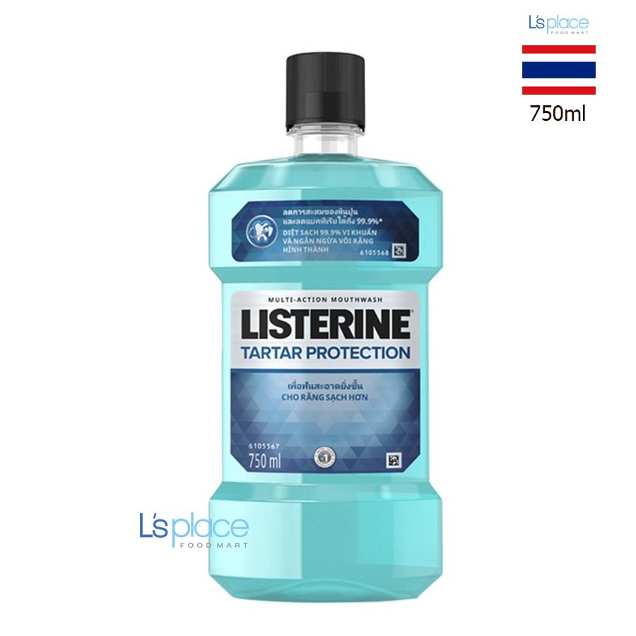 Listerine Tartar Nước súc miệng ngăn ngừa vôi răng chai lớn
