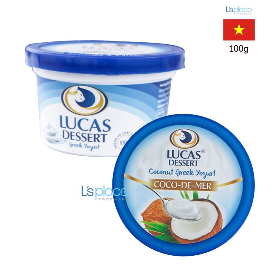 Lucas Dessert Sữa chua Hy Lạp vị Dừa