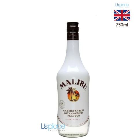Malibu Rượu Rum Caribe hương dừa