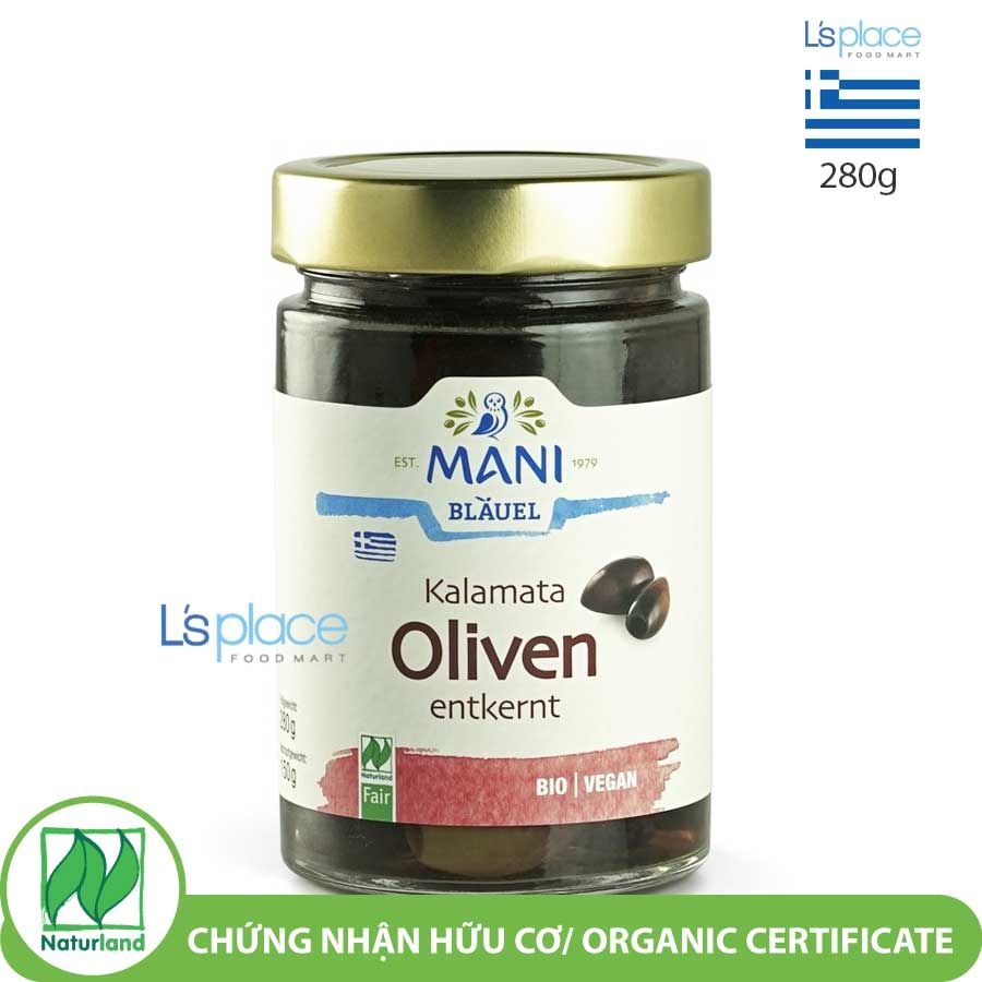 Mani Organic Oliu Kalamata hữu cơ ngâm dầu oliu