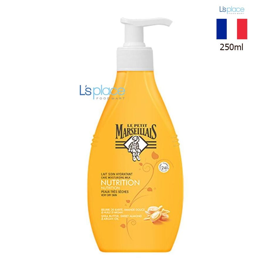 Le Petit Marseillais Kem dưỡng chiết xuất từ hạnh nhân & kiên quả dạng chai