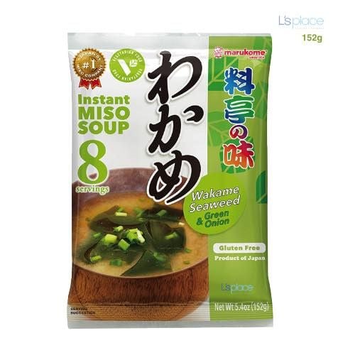 Marukame Soup miso rong biển Wakame chay ăn liền