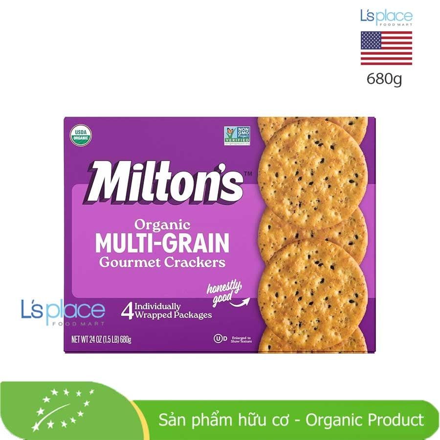 Milton's Bánh crackers đa hạt hữu cơ